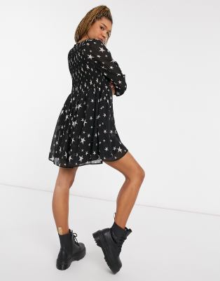 asos star print dress