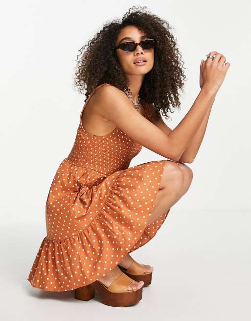 Topshop rust spot clearance dress