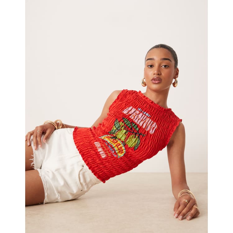 Rib-Knit Tank Top - Red - & Other Stories