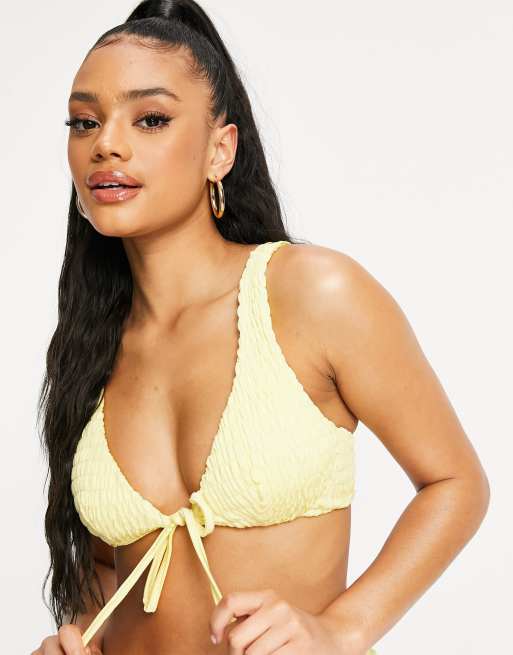 Pastel yellow 2024 bathing suit