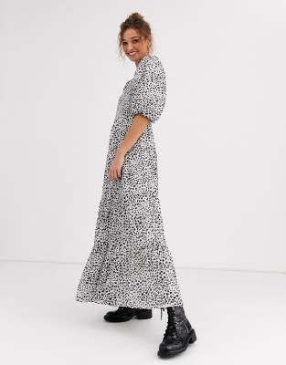 dot maxi dress