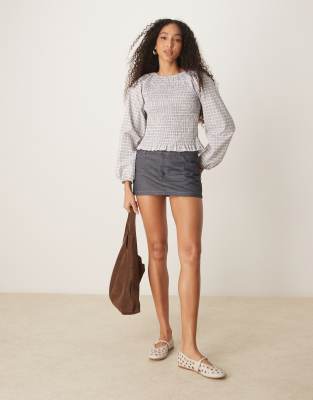 ASOS DESIGN SHIRRED TOP 