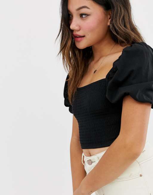 Puff sleeve hot sale top asos