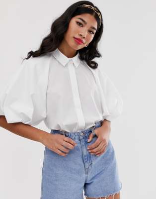 puff sleeve blouse asos