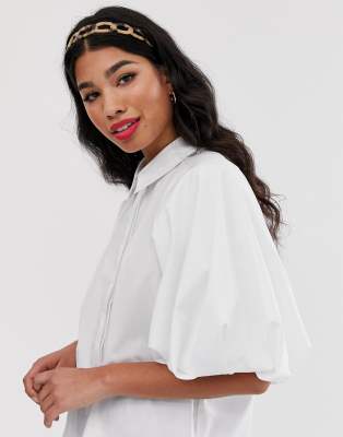 asos puff sleeve shirt