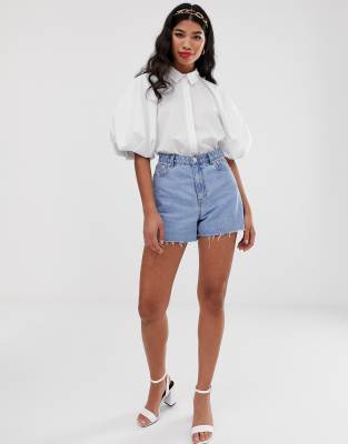 puff sleeve top asos
