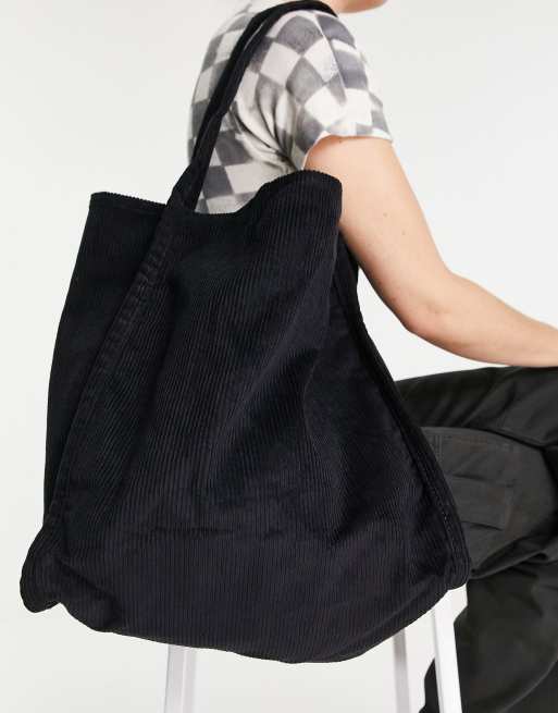 Black cord tote bag new arrivals