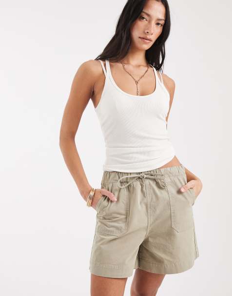 ASOS DESIGN short à enfiler kaki - view 1