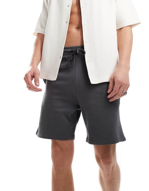 ASOS DESIGN - Short ajusté - Anthracite