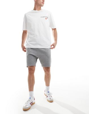 ASOS DESIGN skinny shorts in grey - ASOS Price Checker