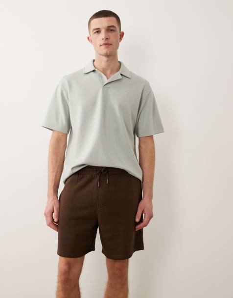 ASOS DESIGN - Short basique en jersey coupe basique mi-longue - Marron - view 1