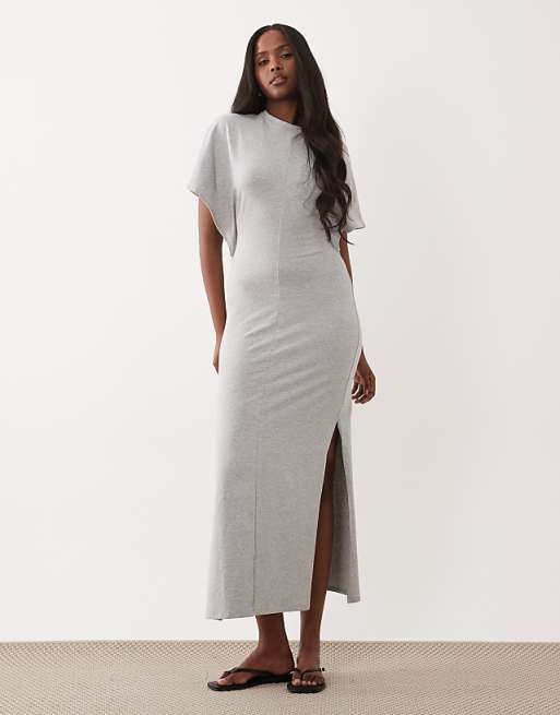 maxi dress short sleeve dresses Women's Wrap V Neck for Wedding Guest Summer Floral Su functional button front bust Short Sleeve Corset A Line