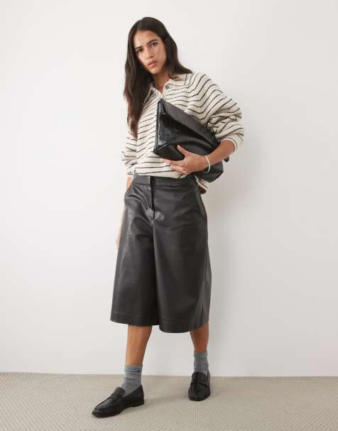 ASOS DESIGN short Bermuda en PU noir - view 1