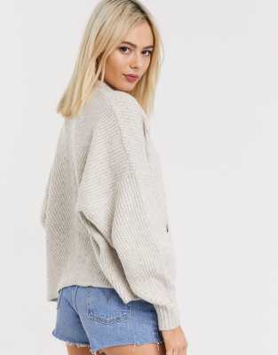 short edge to edge cardigan