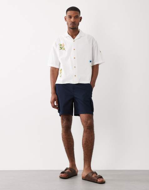 ASOS DESIGN - Short cargo court et ample en tissu ripstop - Bleu marine - view 1