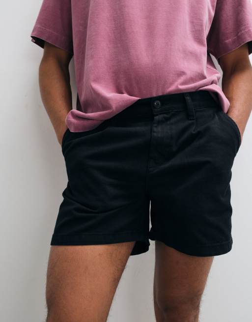 ASOS DESIGN - Short chino à pinces - Noir, 2 de 5