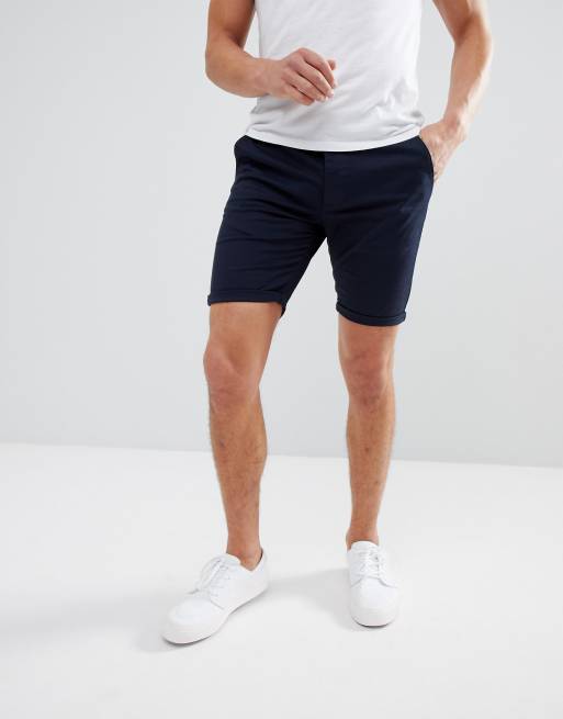 Short chino 2025 bleu marine