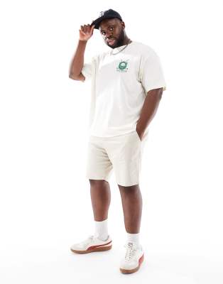 ASOS DESIGN - Short chino ajusté longueur classique - Taupe - view 1