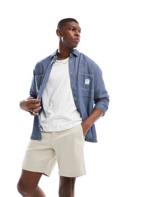 ASOS DESIGN - Short chino ajusté mi-long - Taupe