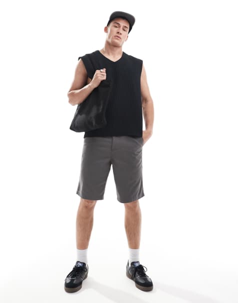 ASOS DESIGN - Short chino - Anthracite - view 1