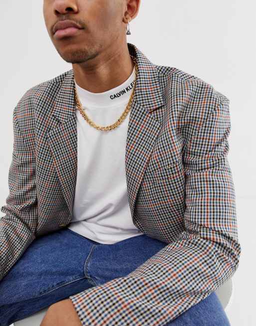 ASOS DESIGN short chunky chain necklace in gold tone , 3 of 4