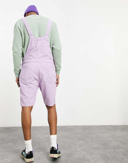 Purple store overalls shorts