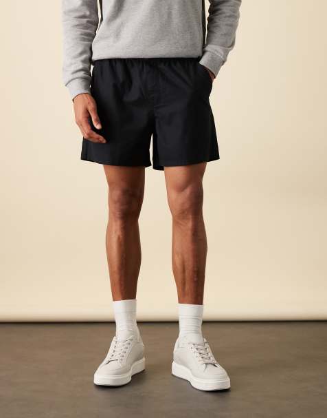 ASOS DESIGN - Short court à enfiler en lin mélangé - Noir - view 1
