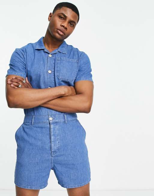 Asos denim cheap boiler suit