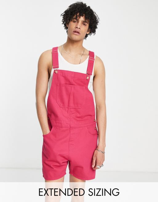 Pink on sale overall shorts