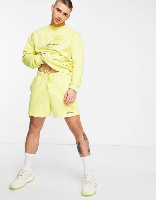 ASOS DESIGN - Short d'ensemble à imprimé Bisounours - Jaune