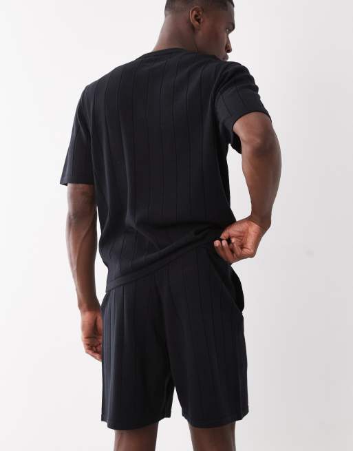 ASOS DESIGN - Short d'ensemble en maille à larges côtes - Noir, 5 de 5