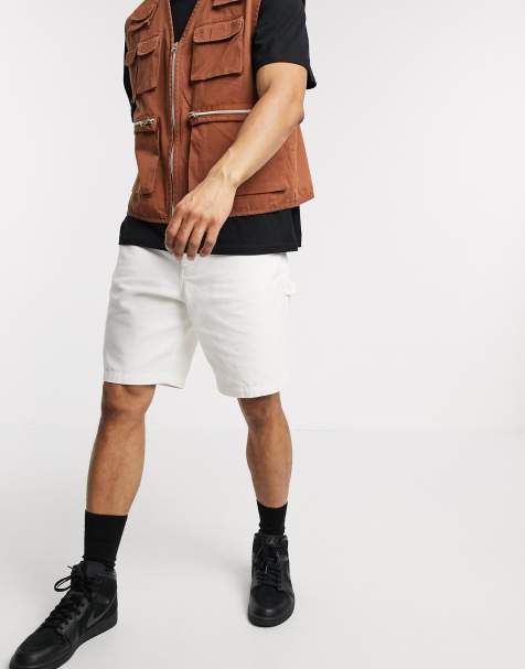 ASOS DESIGN - Short en toile style skateur - Blanc - view 1