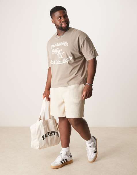 ASOS DESIGN - Short gaufré mi-long - Écru - view 1