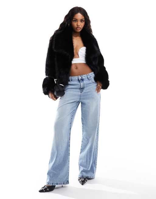 Asos fur jacket hotsell