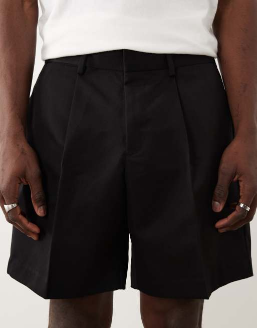 ASOS DESIGN - Short large habillé à pinces - Noir, 4 de 5