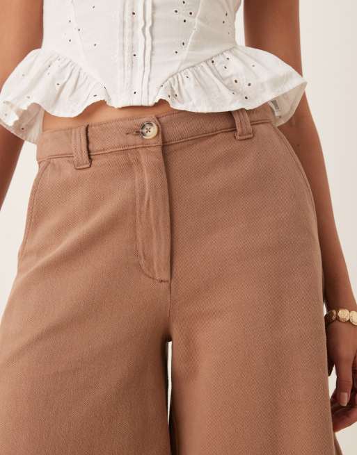 ASOS DESIGN - Short long à empiècements - Moka, 4 de 5