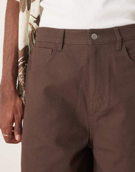 ASOS DESIGN - Short long en toile - Marron, 5 de 5