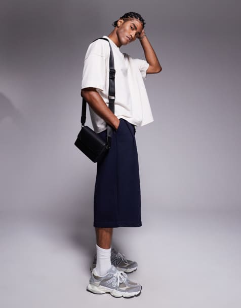 ASOS DESIGN - Short long et oversize - Bleu marine - view 1