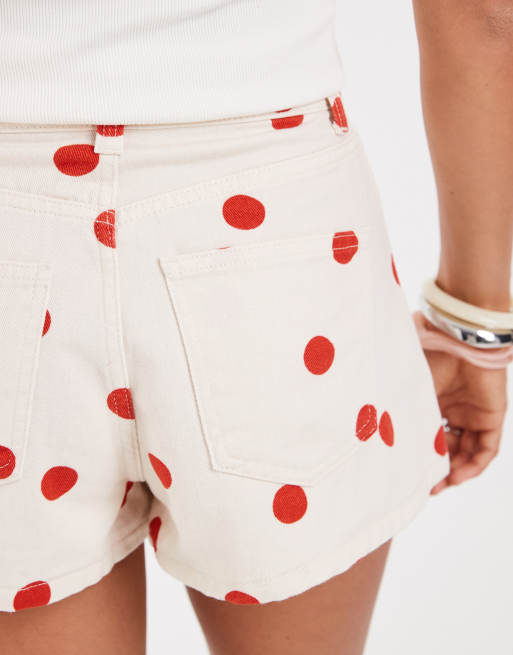 ASOS DESIGN - Short met A-lijn met rode stippen, 5 van 5