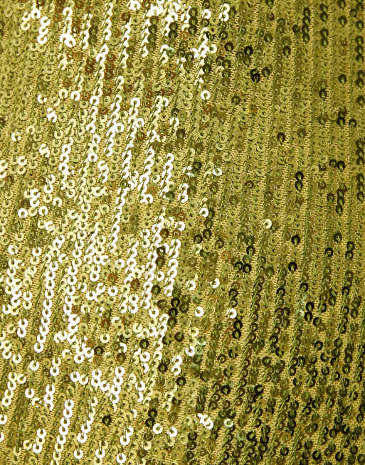 ASOS DESIGN - Short moulant à sequins - Vert olive, 5 de 5