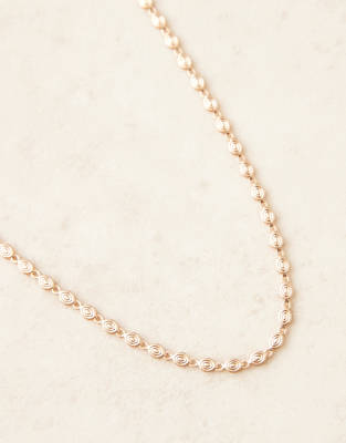 Asos Design Short Necklace In Gold