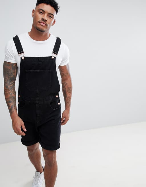 ASOS DESIGN short overalls in black | ASOS