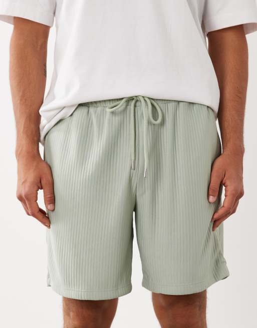 ASOS DESIGN - Short oversize côtelé - Vert, 4 de 5