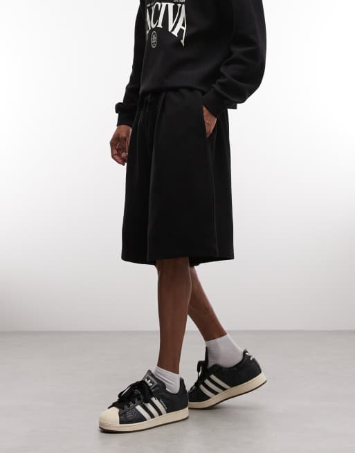 ASOS DESIGN - Short oversize en jersey ottoman texturé - Noir, 3 de 5