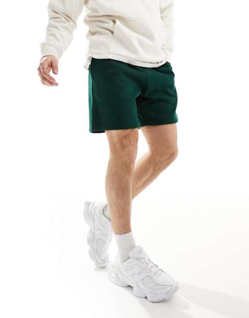 ASOS DESIGN - Short oversize épais de qualité supérieure - Vert foncé