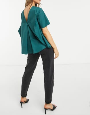 asos green top