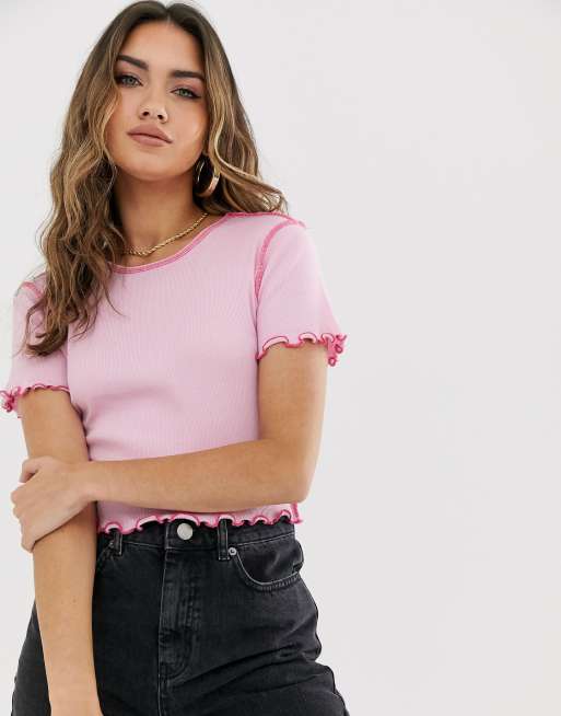 Asos best sale pink top