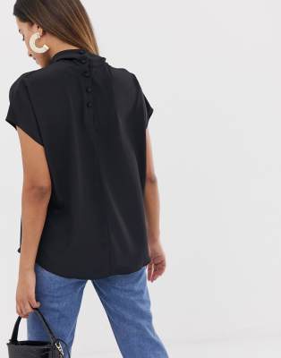 asos short sleeve blouse