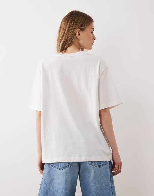 ASOS DESIGN short sleeve oversized t-shirt with New York City graphic in white, 2 of 4
