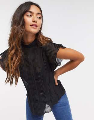 asos short sleeve blouse